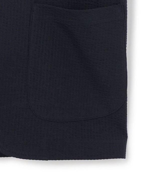 J.PRESS MEN 【WEB・一部店舗限定】シアサッカー カットジャケット ネイビー系