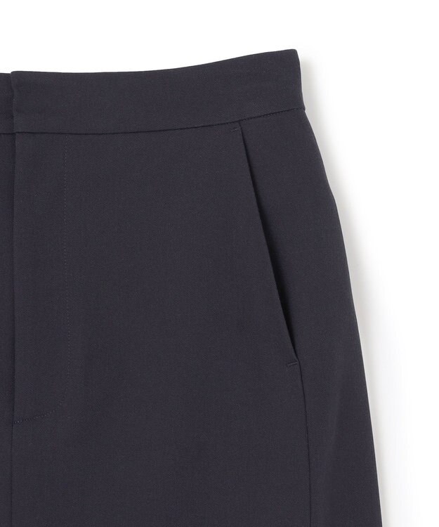 UNFILO イージーチノ Iラインスカート ネイビー