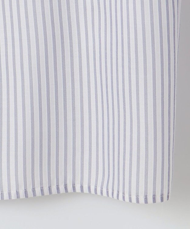 J.PRESS LADIES S カチオンストライプ ボウタイ カットソー ネイビー系1