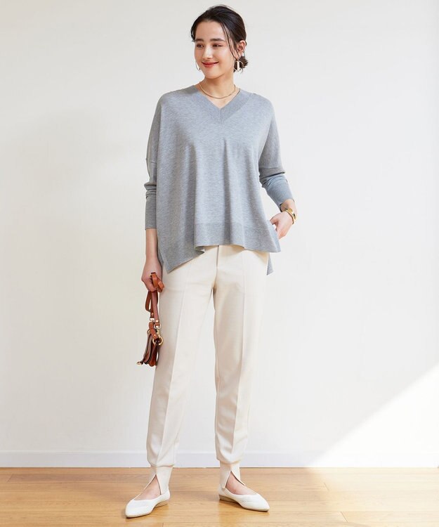 UNFILO 【累計売上10万本！15サイズ展開】BEAUTY MOVE 最愛 ジョグパン アイボリー