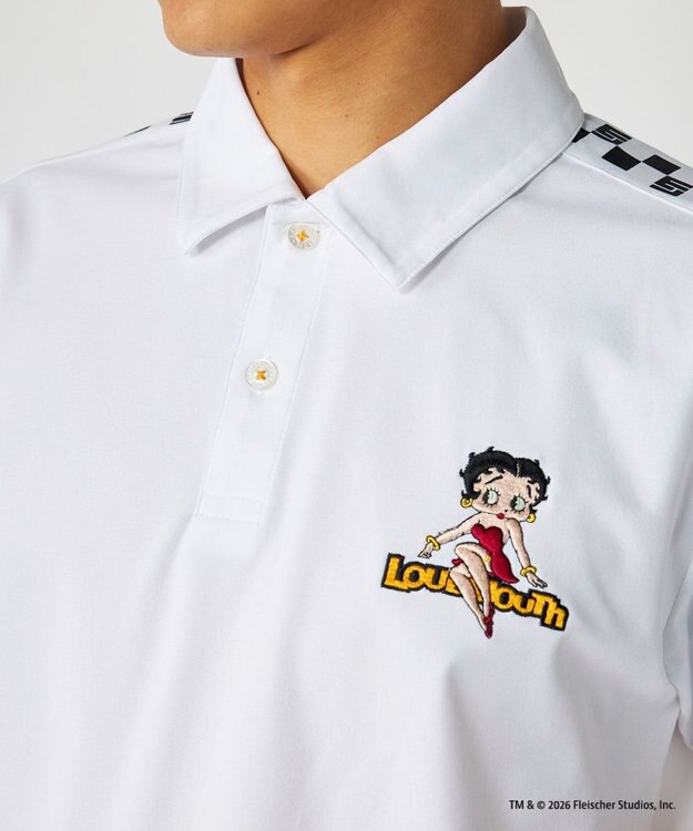 FILA GOLF／marie claire 【LOUDMOUTH×Betty Boop™】 メンズ ポロシャツ White