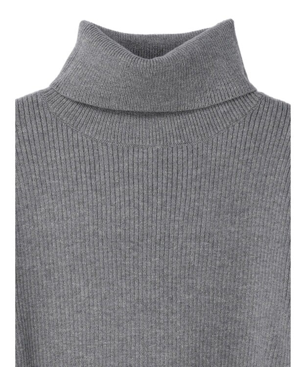 CRAFT STANDARD BOUTIQUE リブタートルネックニットプルオーバー Gray Mixture