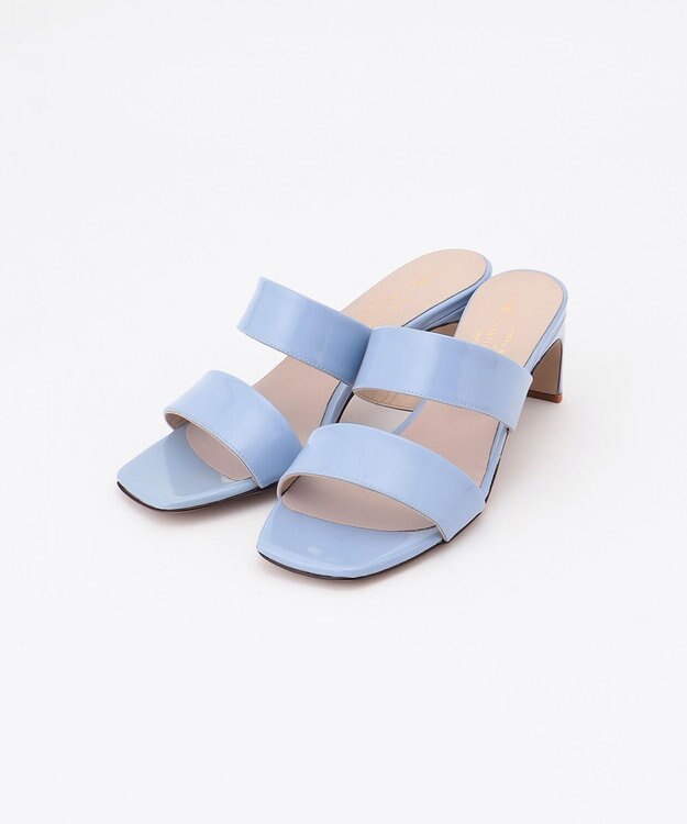 GRACE CONTINENTAL CORSO ROMA パテントサンダル ブルー