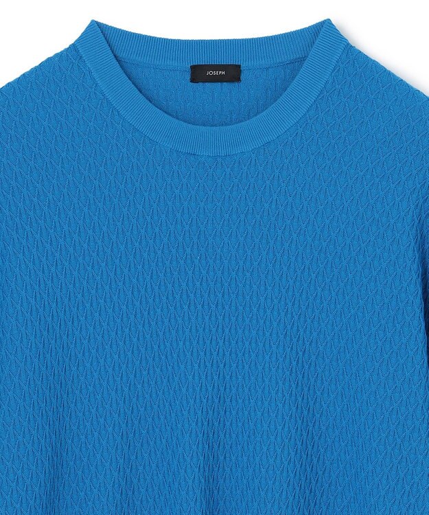 JOSEPH HOMME クールコットンリンクス ニット ターコイズブルー系