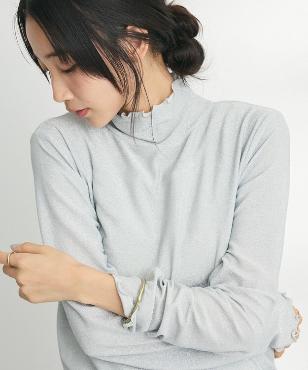 CRAFT STANDARD BOUTIQUE ラメチュールトップスインナー Silver