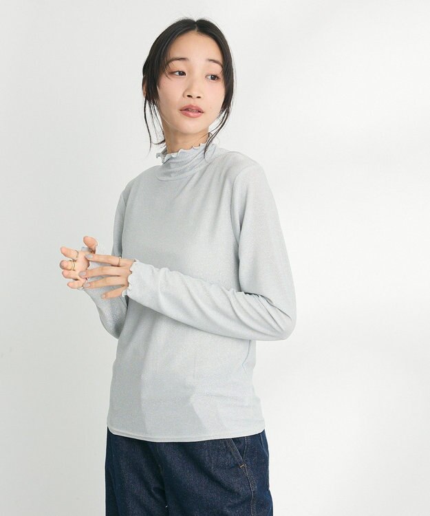 CRAFT STANDARD BOUTIQUE ラメチュールトップスインナー Silver