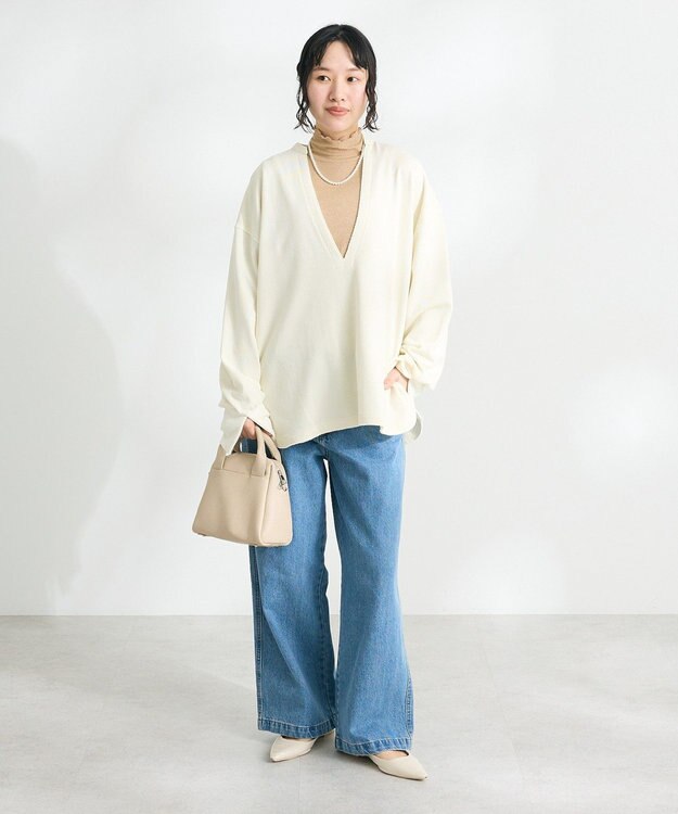 CRAFT STANDARD BOUTIQUE ラメチュールトップスインナー Beige