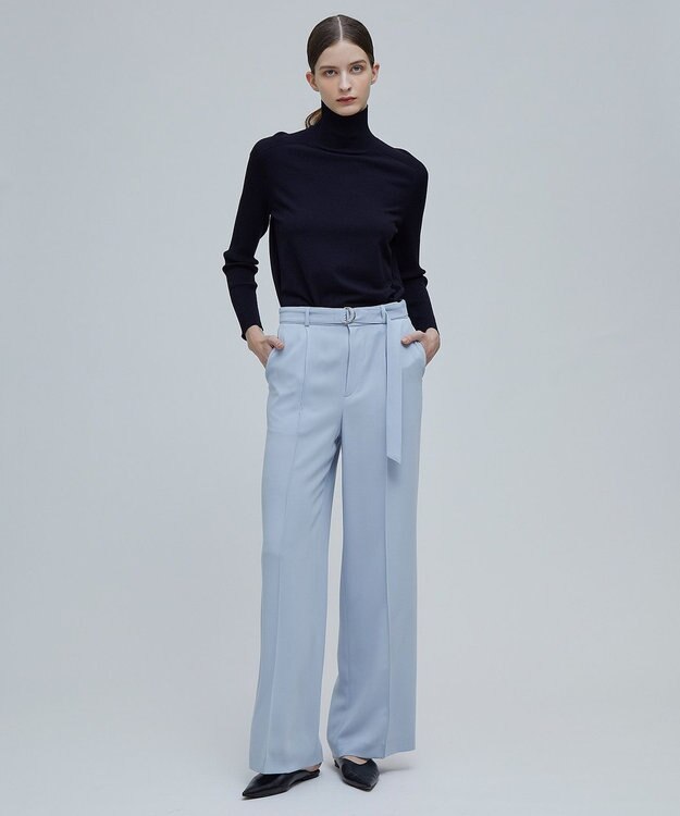 BEIGE， SAMUEL / ワイドストレートパンツ Sax