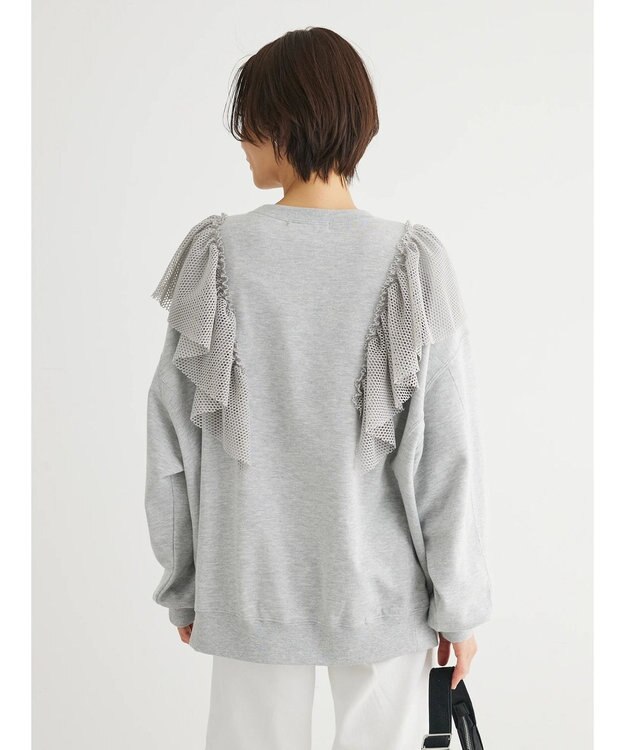 Green Parks ・ＳＵＧＡＲ　ＳＰＯＯＮ　タイガーｐｔラッフルスウェット Gray Mixture