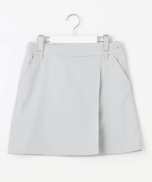 23区GOLF 【WOMEN】スケトラドビーストレッチ 台形 スカート ライトグレー系