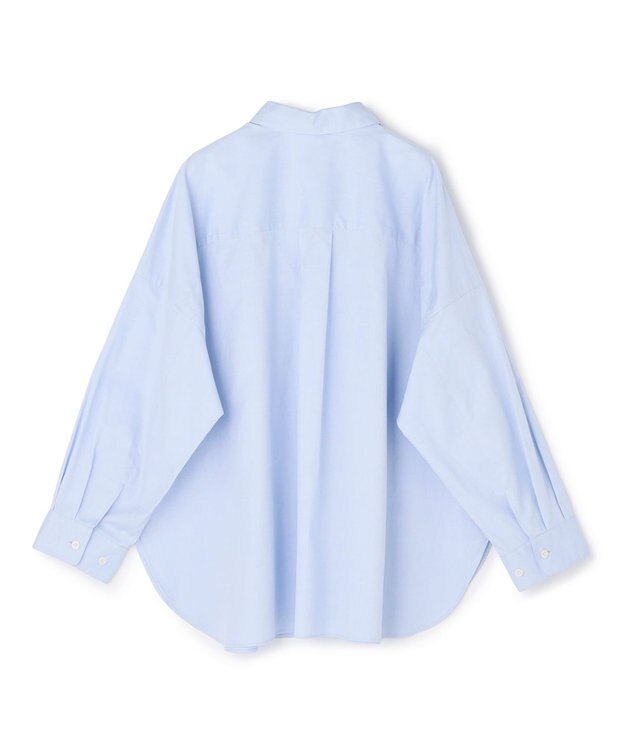 UNFILO L 【WEB限定カラー】コットン オーバーシャツ ブルー