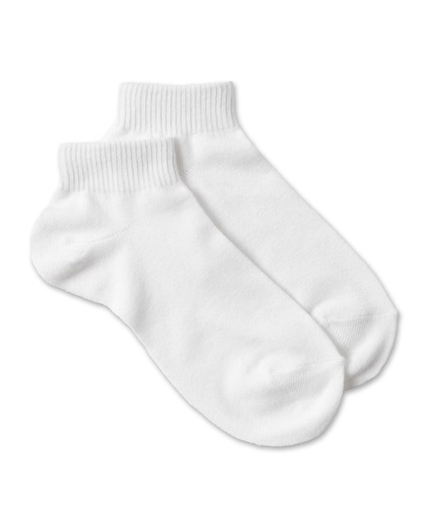 WEGO 無地ショートソックス ホワイト