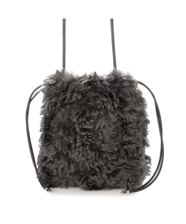 UNBILLION カシュカシュ cachecache / ベビーラム風巾着ミニバッグ GY