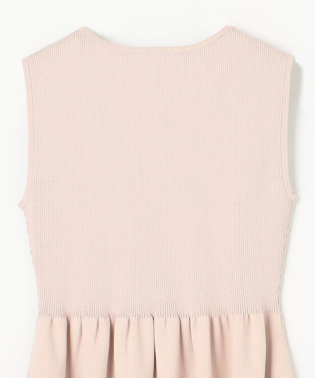 GRACE CONTINENTAL 刺繍ケープニットトップ ベージュ