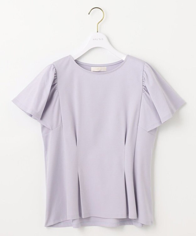 ANY SIS 【接触冷感】美人 フリルスリーブ カットソー ラベンダー