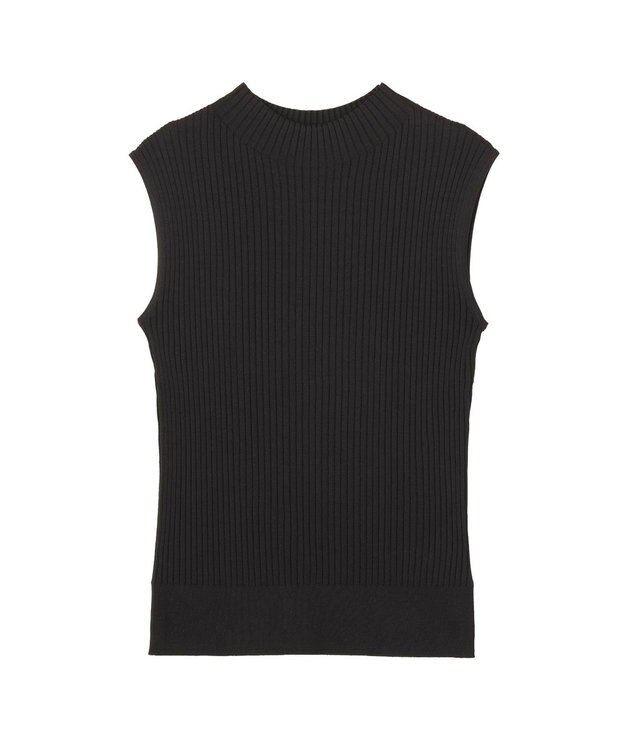 YECCA VECCA ハイネックノースリーブニット Black