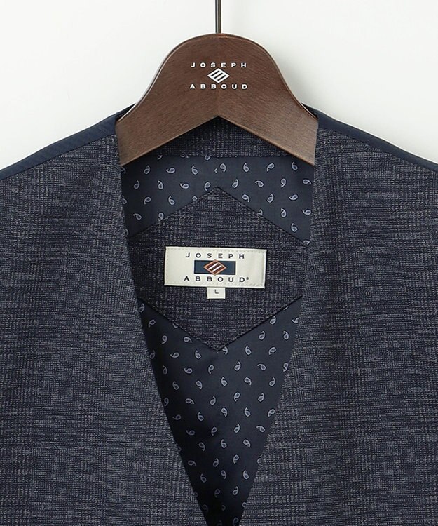 JOSEPH ABBOUD 【キングサイズ・ストレッチ/多機能】ツィーディジャージ ベスト ネイビー系4