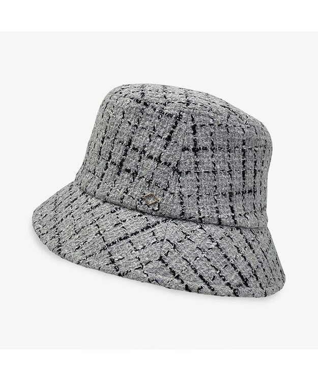 林八百吉商店 un chapeau  ツイードダウンハット グレー