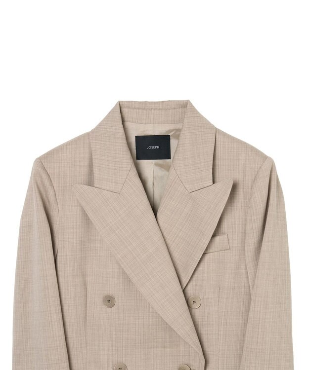 JOSEPH メランジストライプ　ジャケット Affogato