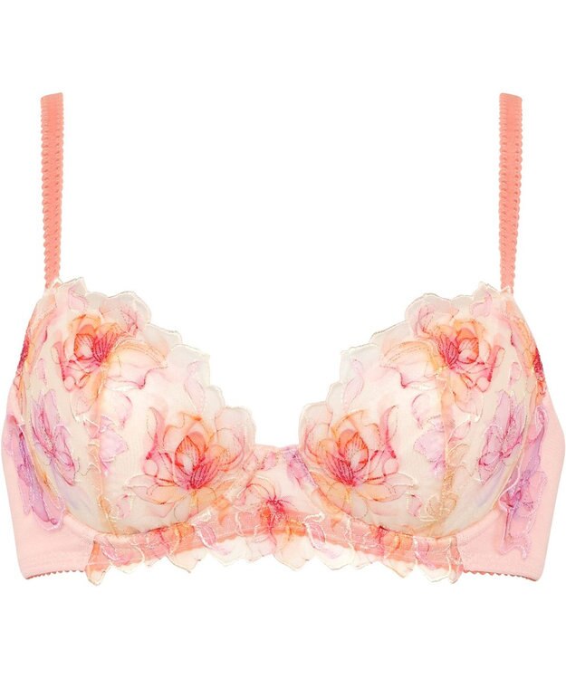 Wing 3/4カップブラ　【2700シリーズ】　しっかりめの着用感　奥行き感と透明感のあるデザイン　ウイング／ワコール　PB2700 ロマンピンク