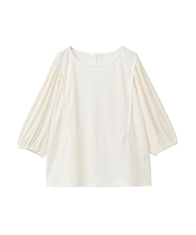 Green Parks 袖表面ドッキングカットプルオーバー Off White