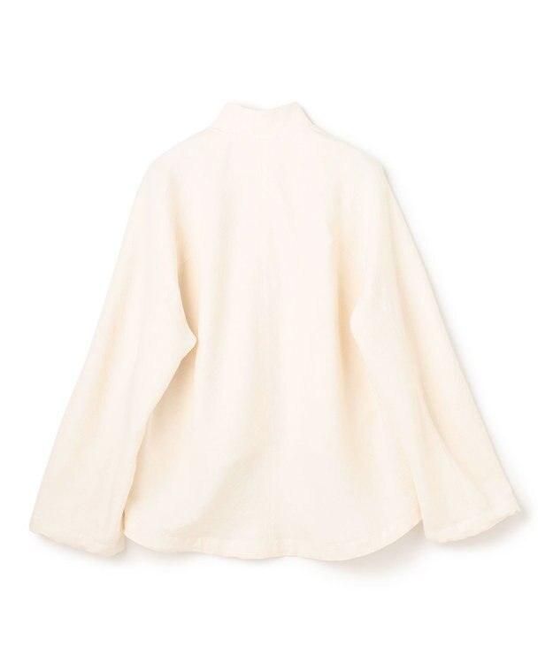 BEIGE， 【洗える】POMONA / ゴールドジップライトブルゾン Ecru