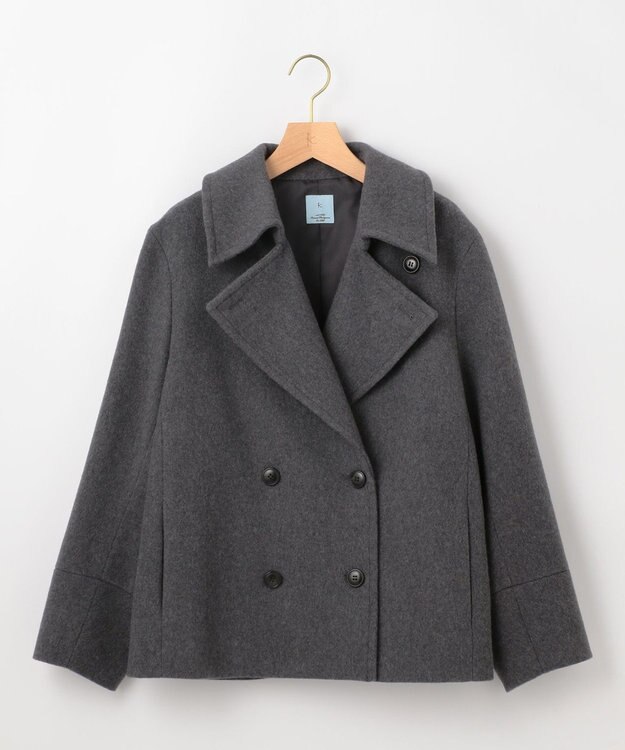 組曲 ショートビーバー ピーコート トップグレー系