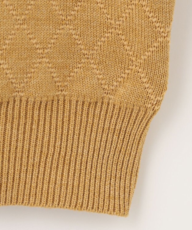 SHARE PARK LADIES キルティングニット マスタード系