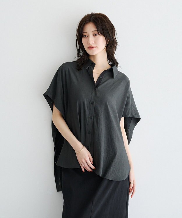 YECCA VECCA マルチwayオーバーシャツ Dark Gray