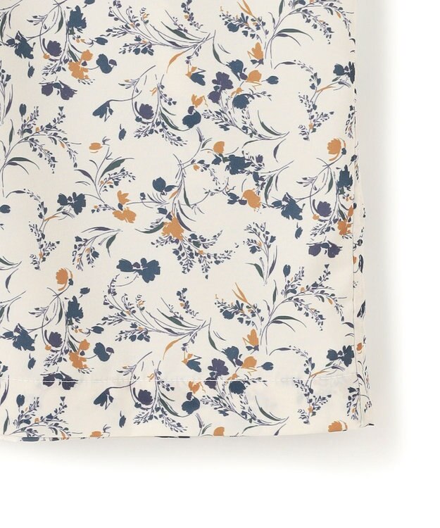 UNFILO MENS ボタニカルプリント オープンカラーシャツ【ギフトにもおすすめ】 ベージュプリント