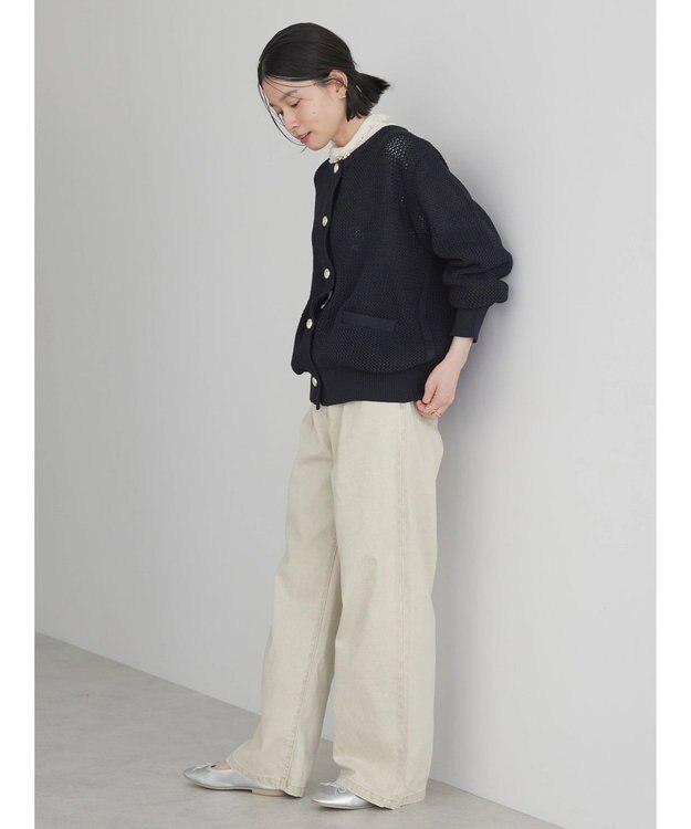 AMERICAN HOLIC エコカルットクルーネックカーディガン Navy