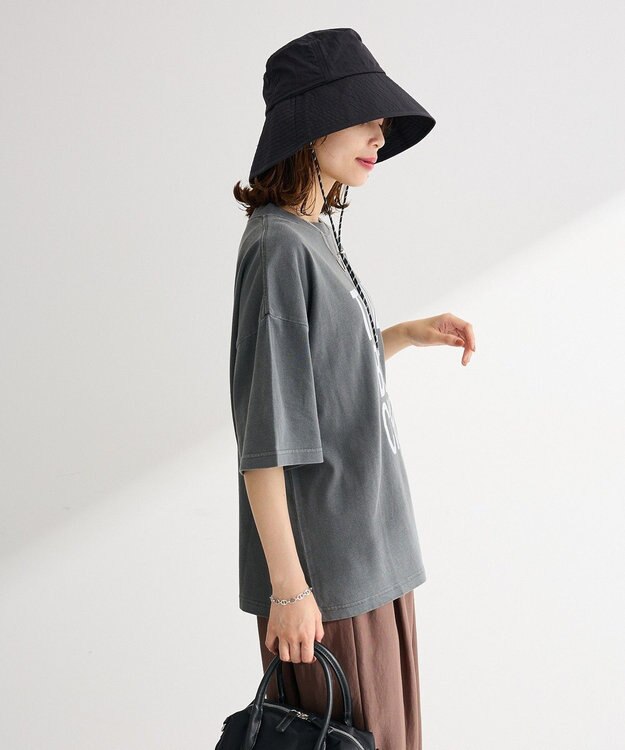 Green Parks ピグメントロゴＴシャツ Charcoal Gray