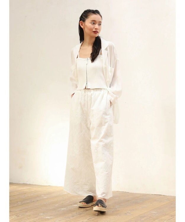 Green Parks ■ＥＳＣＡＲ　２ｗａｙ　ｗーｚｉｐ　ニットキャミ Off White