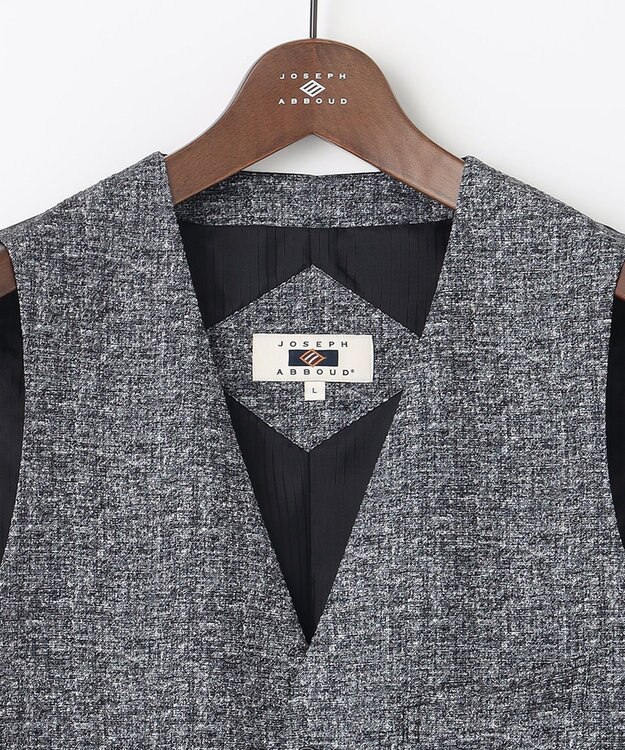 JOSEPH ABBOUD 【イージーケア・多機能】人気 ライトウェーブ ベスト グレー系