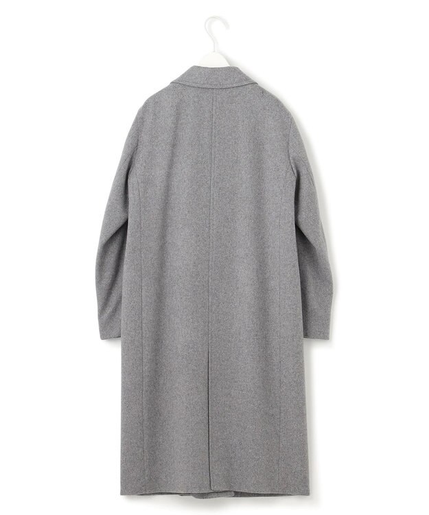 ICB ウールカシミヤメルトン チェスターコート グレー系