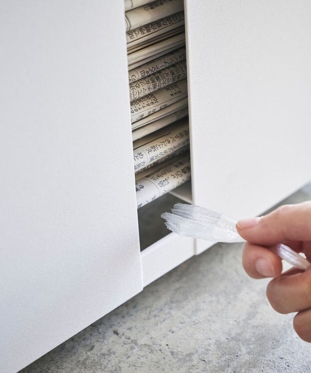 tower キャスター付きニューズラック タワー  ホワイト ホワイト