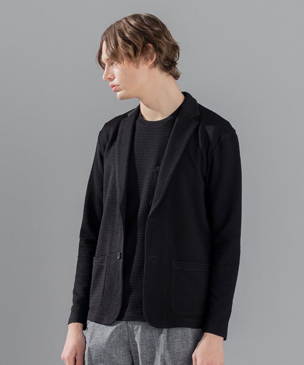 JOSEPH HOMME 【オリジナル素材】ライトタックジャージー カットソージャケット ブラック系