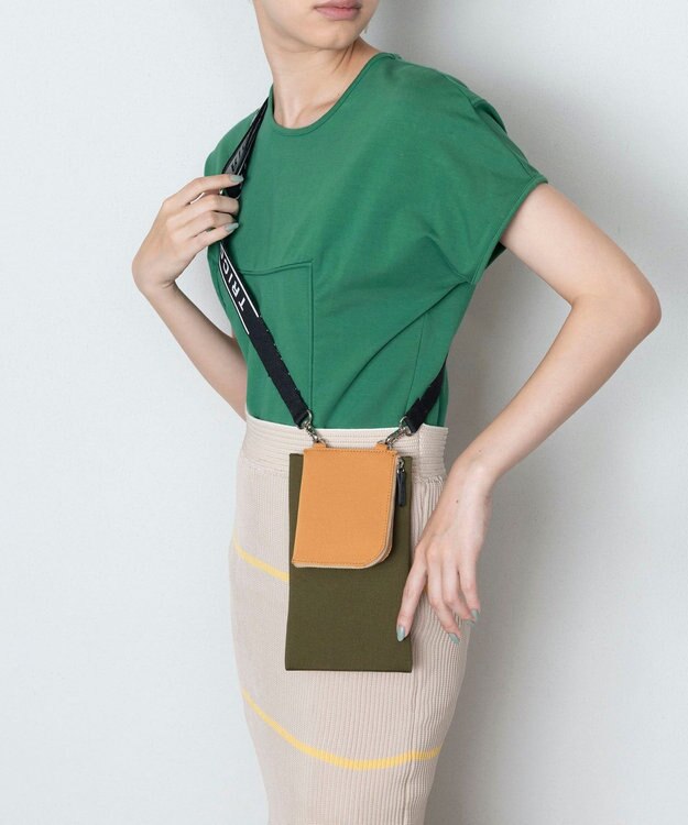 TRICOTE KNIT COMBINATION BAG／ニットコンビバッグ 48KHAKI