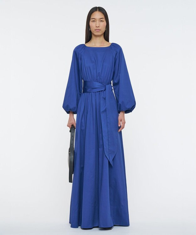 JOSEPH コットンサティーン　ドレス Cobalt