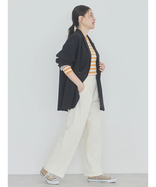 AMERICAN HOLIC Ｗボタンドロップショルダーテーラードジャケット1 Navy