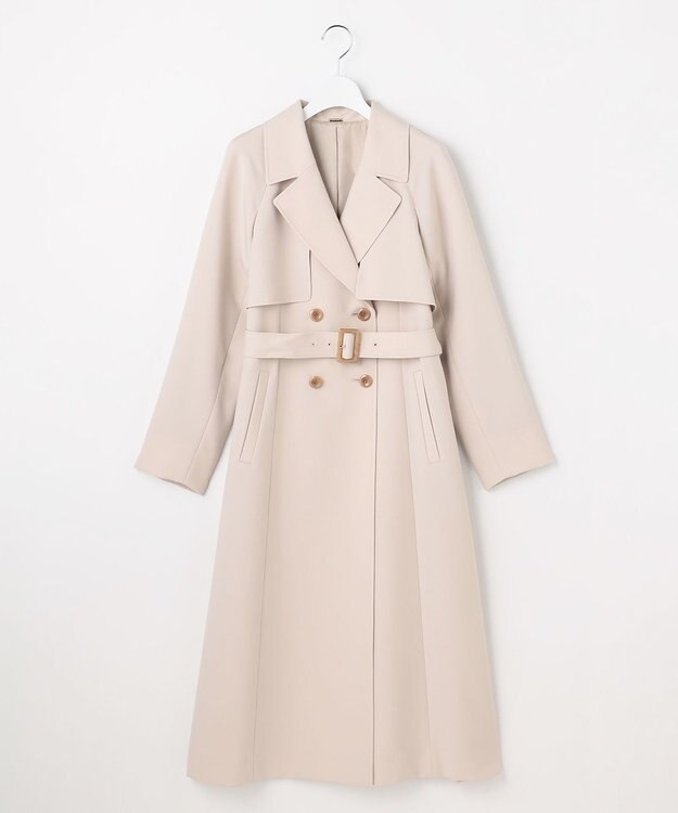 ANY SIS エレガントロング トレンチ コート ライトベージュ
