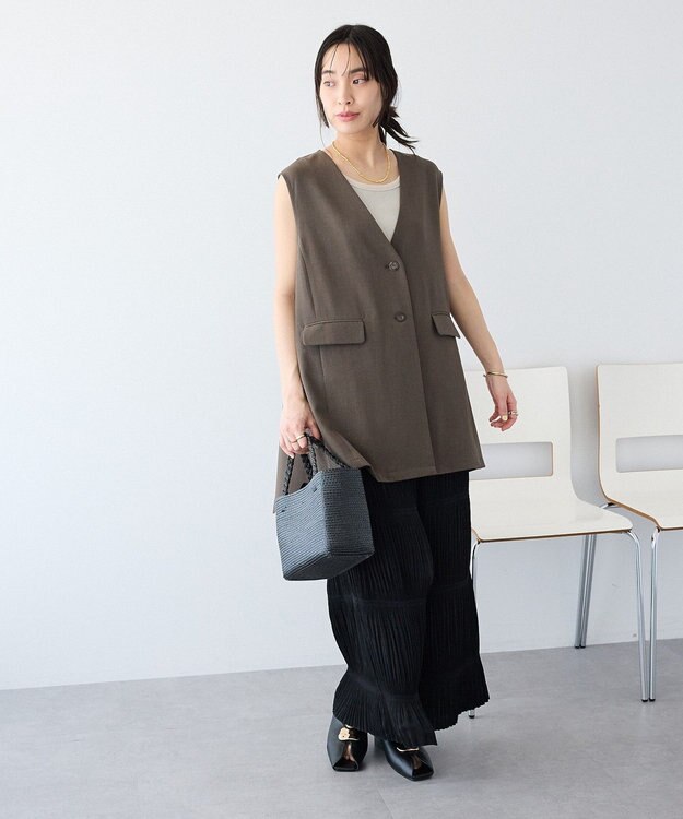 CRAFT STANDARD BOUTIQUE バックデザインジレ Dark Khaki
