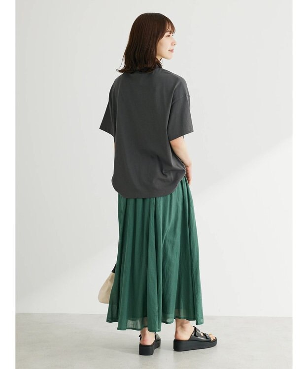 Green Parks ブロックロゴオーバーサイズＴシャツ Dark Gray