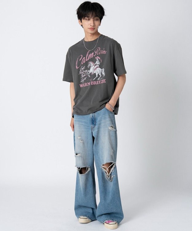 WEGO 【ユニセックス着用ITEM/SMLサイズ展開】アソートグラフィックBIG　T2（SS） 柄7