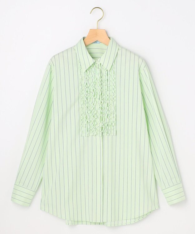 組曲 S 【先行予約・Flower Collection】コンパクトシャーティング シャツ グリーン系1