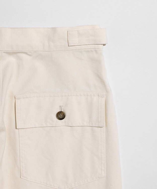 LENO UTILITY TROUSERS《UNISEX》ベイカーパンツ IVORY