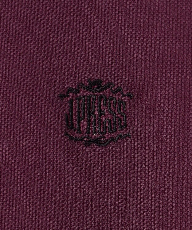 J.PRESS MEN コットンカノコオーバーダイ ポロシャツ パープル系