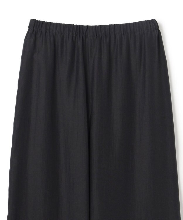 uncrave リヨセルシルクローン ギャザーパンツ ブラック