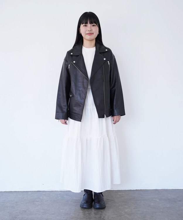 woadblue ライダースジャケット BLACK