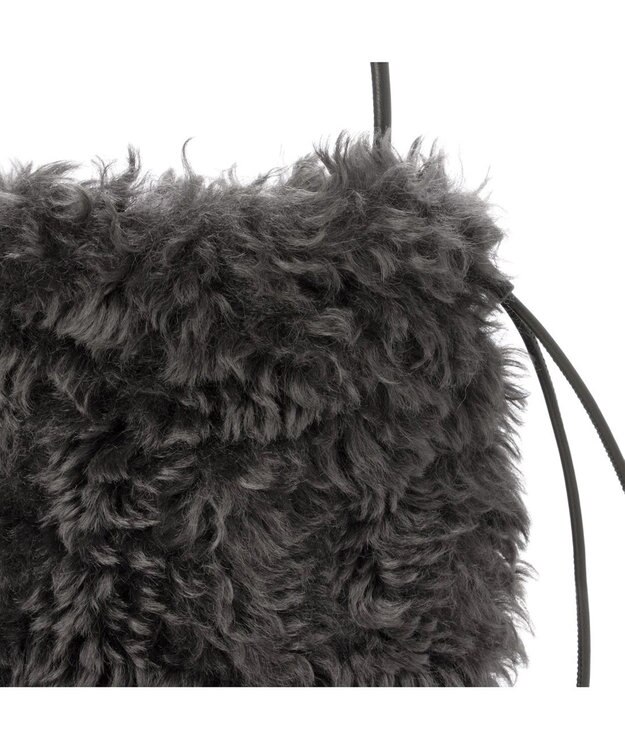 UNBILLION カシュカシュ cachecache / ベビーラム風巾着ミニバッグ アイボリー